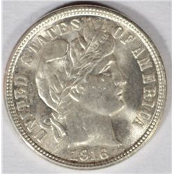 1916  Barber dime MS63 NICE ORIGINAL PQ coin