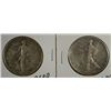 Image 1 : 1918-S VF+ & 1920 XF WALKING LIBERTY HALVES