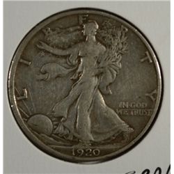 1920-S WALKING LIBERTY HALF DOLLAR XF