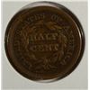 Image 2 : 1853 HALF CENT VF/XF