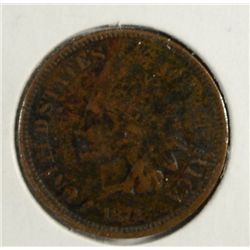 1872 INDIAN HEAD CENT VF, LITE POROSITY