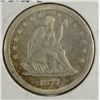 Image 1 : 1877-CC SEATED QUARTER XF