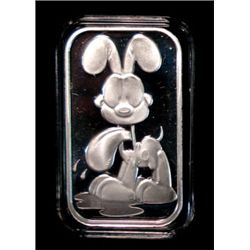 "ODIE" THE DOG,  1 Oz .999 SILVER PROOF INGOT