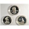 Image 1 : A LOT OF (3) THREE PROOF COMMEMORATIVE SILVER DOLLARS ,, INCLUDES BLACK PATRIOTS