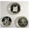 Image 2 : A LOT OF (3) THREE PROOF COMMEMORATIVE SILVER DOLLARS ,, INCLUDES BLACK PATRIOTS