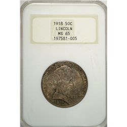 1918 Lincoln  half $ NGC65 from the box toning