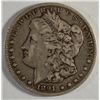 Image 1 : 1891-CC MORGAN DOLLAR VF