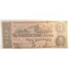 Image 1 : 1862 $5.00 CONFEDERATE BILL VG