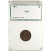 Image 1 : 1877 INDIAN ONE CENT PCI G-VG 6