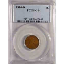 1914-D LINCOLN ONE CENT PCGS G4