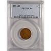 Image 1 : 1914-D LINCOLN ONE CENT PCGS G4