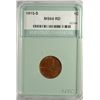 Image 1 : 1915-S LINCOLN ONE CENT NTC MS64 RED, ITS BEEN CLEANED BUT NOT NOTED ON HOLDER