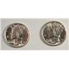 Image 1 : 1927, 1934 MERCURY DIMES NICE MS64 COINS