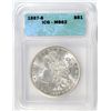 Image 1 : 1887-S MORGAN SILVER DOLLAR ICG MS62 NICE
