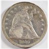 Image 1 : 1846 SEATED DOLLAR XF-AU RIM BUMPS REVERSE, SCRATCHES REVERSE