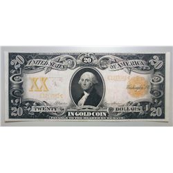 1906 $20 GOLD CERTIFICATE FR 1184 NAPIER - THOMPSON AU/UNC RARE!