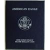 Image 2 : 2002 PROOF AMERICAN SILVER EAGLE WITH ORIGINAL BOX AND CERTIFICATE