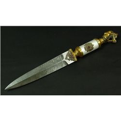 RUSSIAN SILVER GUILLOCHE LETTER OPENER