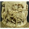 Image 3 : GERMAN RELIEF CARVED IVORY BRASS MOUNTED TANKARD