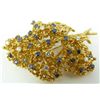 Image 1 : 18K TIFFANY & COMANY SAPPHIRE & DIAMOND FLORAL PIN