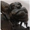Image 3 : J MOIGNIEZ BRONZE SCULPTURE OF HUNTING DOG