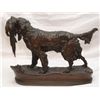 Image 6 : J MOIGNIEZ BRONZE SCULPTURE OF HUNTING DOG