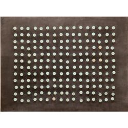 A YAACOV AGAM 'BLEU MOVEMENT' PAINTED METAL 1972