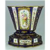 Image 2 : AN 18th C SEVRES HAND PAINTED ENAMELED VASE & BASE