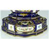 Image 3 : AN 18th C SEVRES HAND PAINTED ENAMELED VASE & BASE