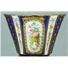 Image 4 : AN 18th C SEVRES HAND PAINTED ENAMELED VASE & BASE