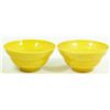 Image 1 : Pr OF 18th C YELLOW GLAZE LADIES RICE BOWLS