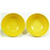 Image 5 : Pr OF 18th C YELLOW GLAZE LADIES RICE BOWLS