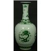 Image 1 : 18th CENTURY CHINESE GREEN GLAZE DRAGON VASE