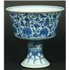 Image 1 : 18th CENTURY CHINESE BLUE AND WHITE STEM CUP