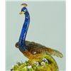 Image 2 : ANTIQUE GERMAN PORCELAIN PEACOCK INKWELL SET
