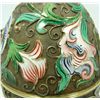 Image 3 : RUSSIAN SILVER ENAMELED JEWELED FLORAL EGG
