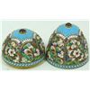 Image 4 : RUSSIAN SILVER ENAMELED FLORAL EGG