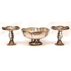 3pc WOODSIDE AMERICAN STERLING SILVER SET