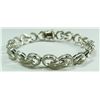 Image 1 : A 14K WHITE GOLD AND DIAMOND BRACELET