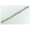 Image 2 : A 14K WHITE GOLD AND DIAMOND BRACELET