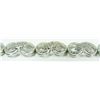 Image 4 : A 14K WHITE GOLD AND DIAMOND BRACELET
