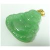 Image 3 : THREE CHINESE JADEITE PENDANTS 24K 14K BAILS