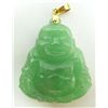 Image 4 : THREE CHINESE JADEITE PENDANTS 24K 14K BAILS