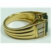 Image 3 : 18K YELLOW GOLD 4.00CT EMERALD & DIAMOND RING