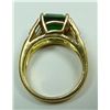 Image 5 : 18K YELLOW GOLD 4.00CT EMERALD & DIAMOND RING
