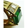 Image 6 : 18K YELLOW GOLD 4.00CT EMERALD & DIAMOND RING