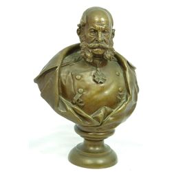 EUGEN BORMEL BRONZE BUST OF KAISER WILHELM I