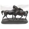Image 5 : PIERRE JUES MENE BRONZE OF TWO HORSES (AFTER)