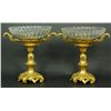 Image 1 : Pr OF FRENCH DORE BRONZE & CRYSTAL COMPOTES