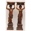 Image 1 : Pr CARVED WOODEN FIGURAL GREEK MYTHOLOGY PEDESTALS